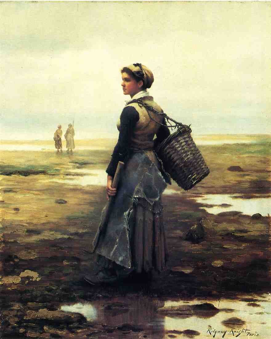 Daniel Ridgway Knight Knight Clamming